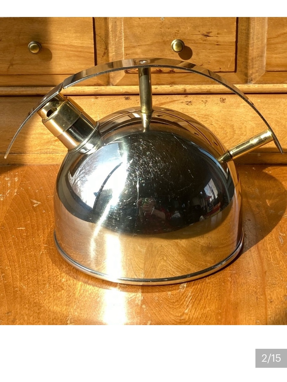 WHISTLING CHANTAL CHROME TEAPOT